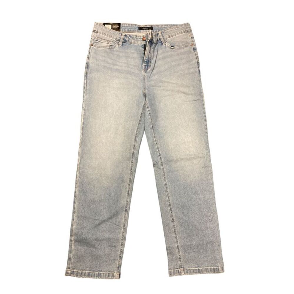 Light Wash - French Connection Essentials Women's High Rise Classic Straight Jea